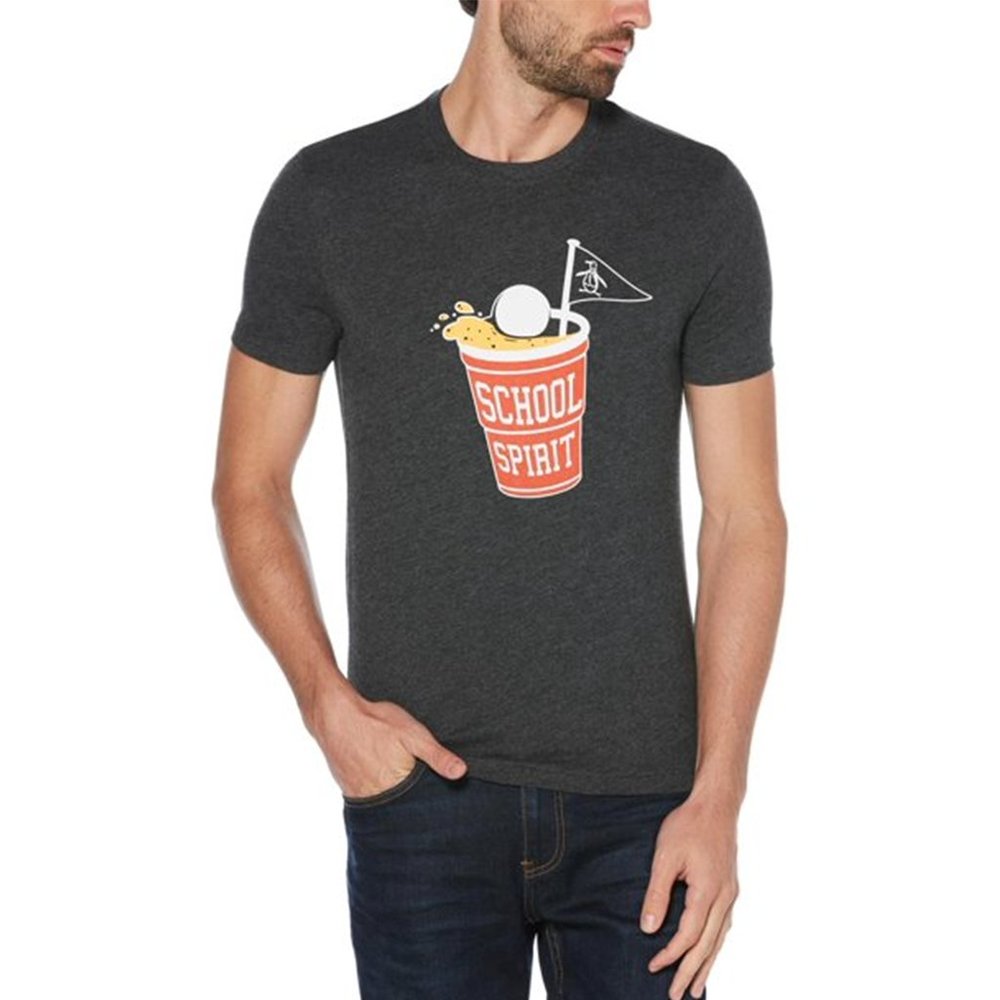 ORIGINAL PENGUIN S/Sleeve Graphic School Spirit Te